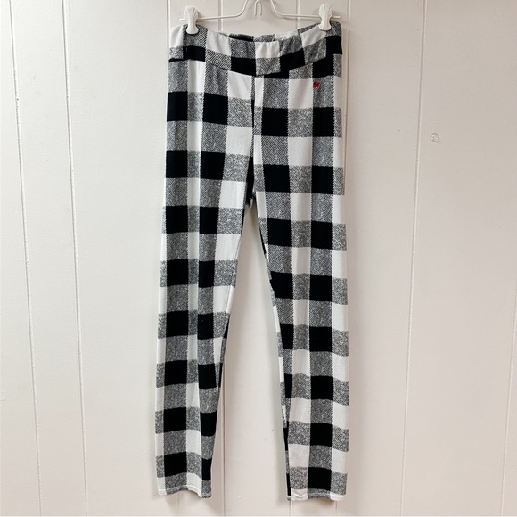Y2K Boho Loungewear Cozy Sleepwear Lucky Brand Buffalo Plaid PJ Top Pants Large - Picture 7 of 10